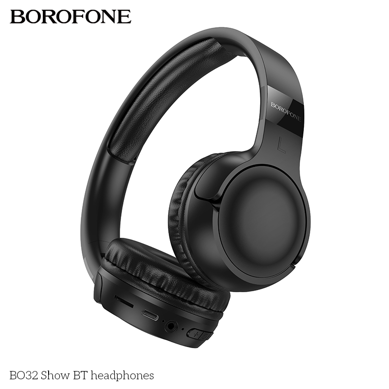 BOROFONE BO32 Show wireless headphones USB-C AUX TF NZ 9